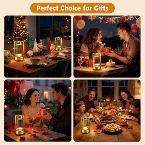 Rechargeable Table Lamp for Outdoor Indoor Portable Lamp with 3 Colors - Image 7