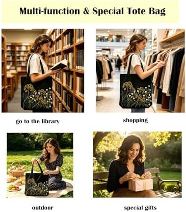 Vigdit Canvas Tote Bag Embroidery Kit for Beginners, Needlepoint Cross Stitch Kit for Adult Beginner, DIY Reusable Grocery Bags Embroidery Starter Kit with Stamped Floral Tools & Instructions - Image 5