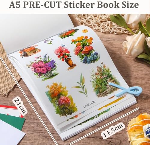 Snycler Sticker Book for Journal 20 Sheets Vintage PET Washi Stickers-3 - Image 3