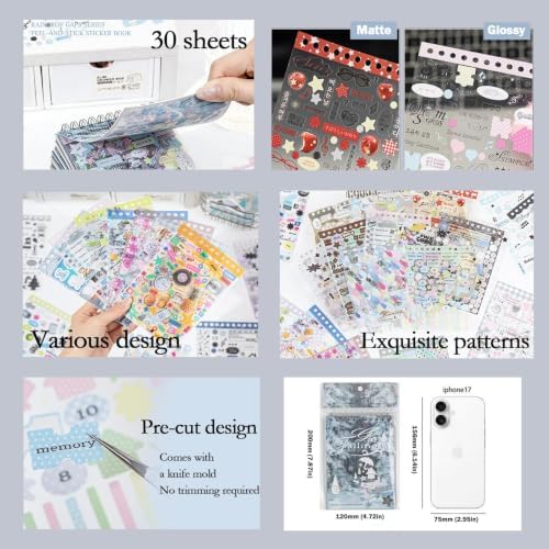 Japanese Sticker Book for Journaling Supplies, Japanese Stickers for Adults - Image 3