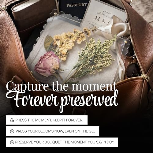 Hwabelle 11x11 Flower Press Kit for Wedding Bouquets, Includes AI Designer - Image 2