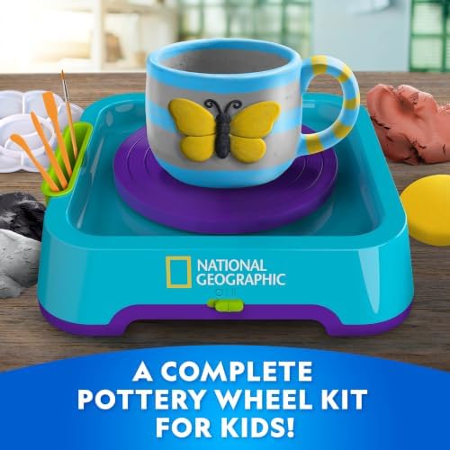 National Geographic Junior Pottery Wheel for Kids Arts & Crafts Kit - Image 2