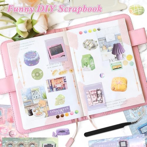 800Pcs Japanese Sticker Book for Journaling Adult, Cute Scrapbook Stickers - Image 6
