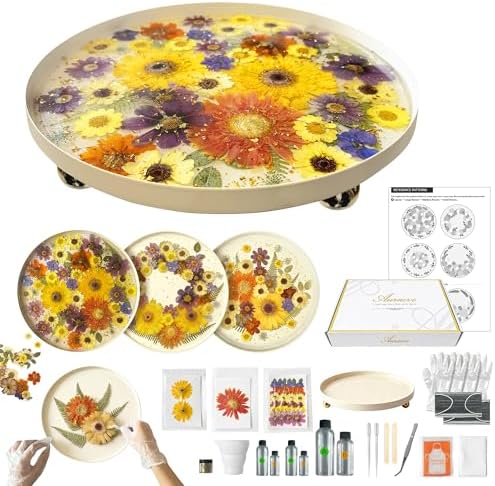 Auraeve All-in-One Resin Tray Craft Kit for Adults, Gift for Women by GooCarePetSupplies