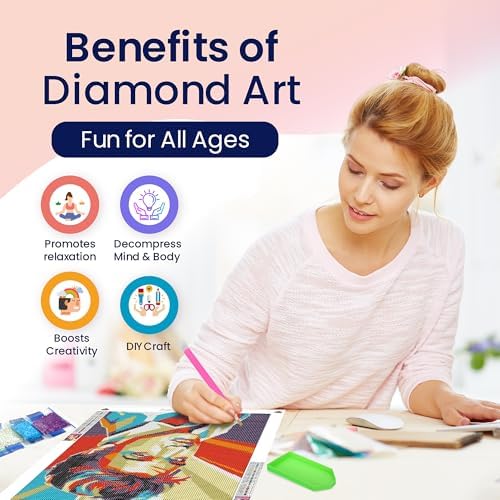 King of Rock and Roll 5D Diamond Art Painting Kit Full Round Drill 12x16 - Image 3