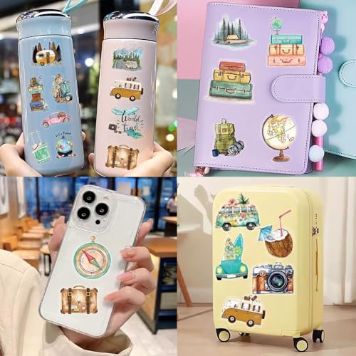 50Pcs Vintage Stickers,Waterproof Transparent PET Aesthetic Decorative Sticker Scrapbooking Supplies for Adult Card Making Letters Planner Journaling Junk Journal DIY Water Bottles Art Craft.Car - Image 3