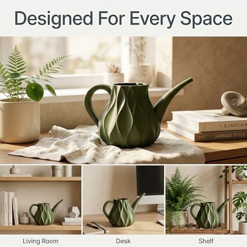 Indoor Watering Can for Houseplants, Modern Minimalist Plant Watering Can with Precision Spout, Decorative Small Medium Large Sizes (Graphite Black, Small) - Image 2