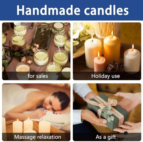 Candle Making Gift Box Set for Adults and Beginners - Heating Stove + Pouring Cup + Thermometer + Soy Wax (1000g), Candle DIY Tools - Image 6