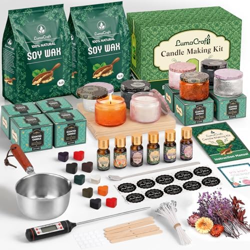 Deluxe Soy Wax Candle Making Kit, Complete DIY Craft Gift Set by Unknown