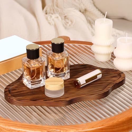 Small Decorative Tray Wood Decorative Serving Tray for Candles Perfume, Cloud Wooden Jewelry Tray Trinket Dish, Wooden Trays for Coffee Table Home Decor - Image 5