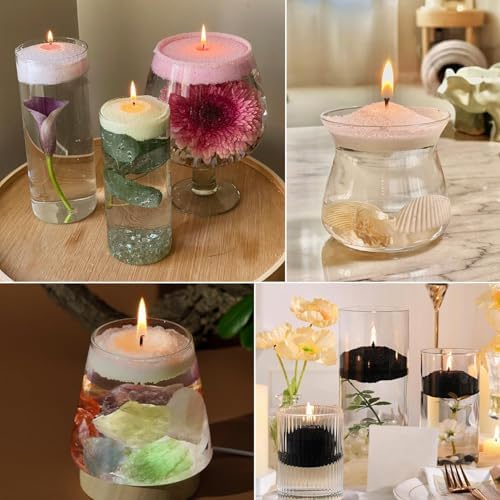 Snow Pearled Candles Sand-Refillable Sand Wax, DIY Candle Beads and Wicks, for Home Decor, Parties, Events-250g/9oz(Red) - Image 5