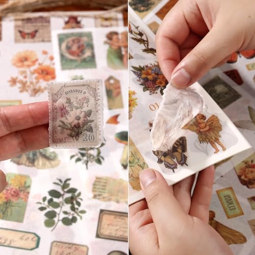 Vintage Scrapbook Stickers 24 Sheets 480 Precut People Stickers for Scrapbooking Washi Sticker for Journaling Vintage Junk Journal Supplies - Image 6