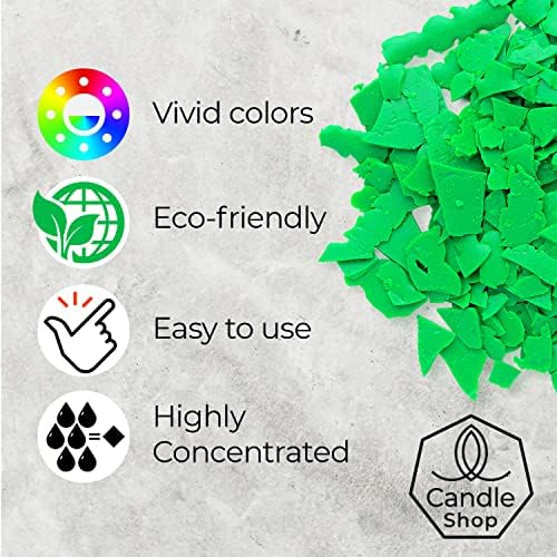 Bright Lime Candle Dye 2 oz for Soy Candle Making – Wax Color Chips - Image 2