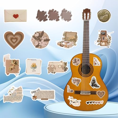 120Pcs Vintage Stickers, Waterproof Scrapbook Aesthetic Sticker for Daily Planner, Water Bottles, Handbook Junk Diary Stickers, Adults Scrapbooking Journaling Supplies DIY Paper Crafts - Image 5
