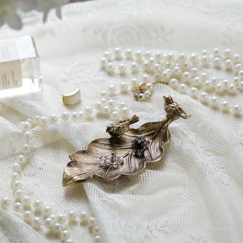 NIKKY HOME Jewelry Dish Tray, Vintage Jewelry Tray with Bird - Image 3