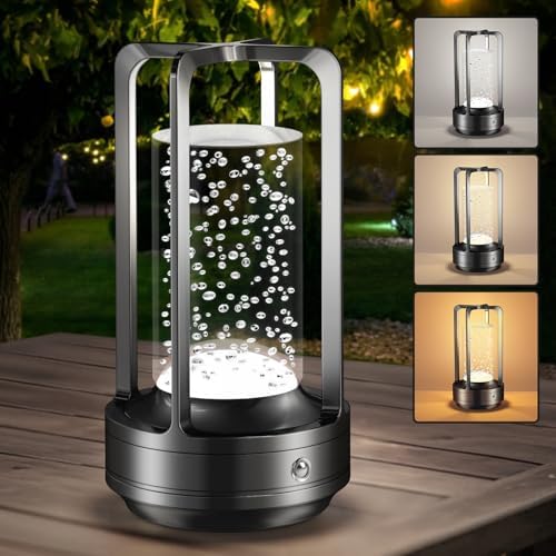 Rechargeable Table Lamp for Outdoor Indoor Portable Lamp with 3 Colors by Yunaking