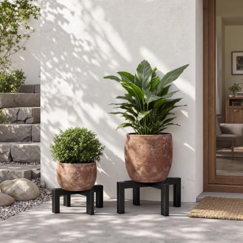 pickpiff Plant Stand Indoor Outdoor Flower Holder Metal 150lbs 2-Pack - Image 3
