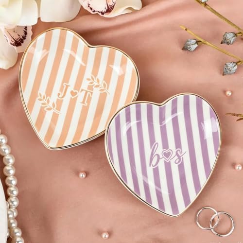 Personalized Ring Dish with Name Custom Jewelry Trinket Tray Minimalist Ceramic Dish Gift for Women Best Friend Birthday Wedding Mother's Day - Image 4