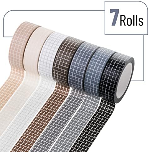 Mr. Pen- Washi Tape Set, 0.6", 7 Rolls, 9 Yards/Roll - Image 2