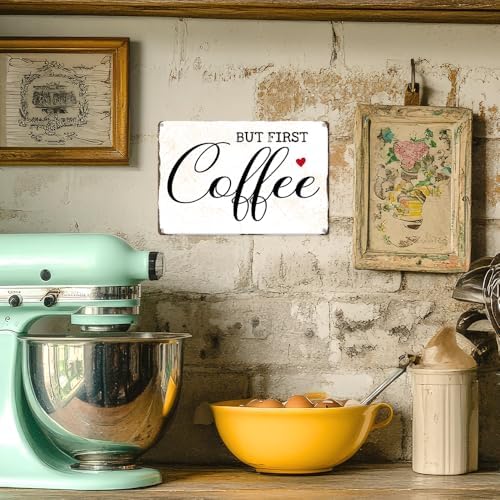 Coffee Metal Tin,But First Coffee Sign - Image 5