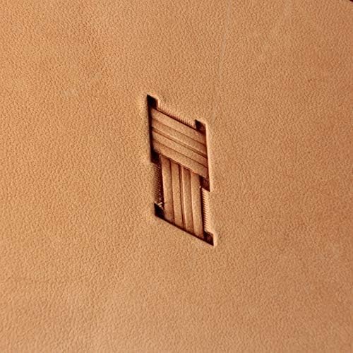 DandS ltd Leather Stamp Tool, Basket Weave, Professional Steel Craft Tool for Leatherworking, Embossing, Carving & Stamping Projects, Belts, Wallets & DIY, Compatible with Mallet, #261
