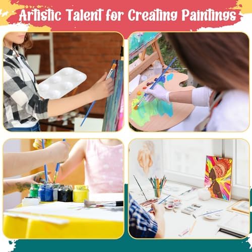 Zhanmai 72 Pcs 12 Sets Sip and Paint Kit Pre Drawn Canvas for Painting 8" x 10" Paint Party Canvas Painting Pre Printed Canvases for Party Favor DIY Virtual Adult's Date Night(Afro Queen) - Image 5