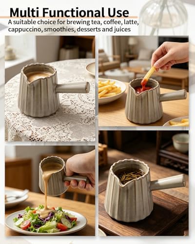 Espresso Cups, Ceramic Espresso Measuring Cup, V-Spout Espresso Accessories - Image 6