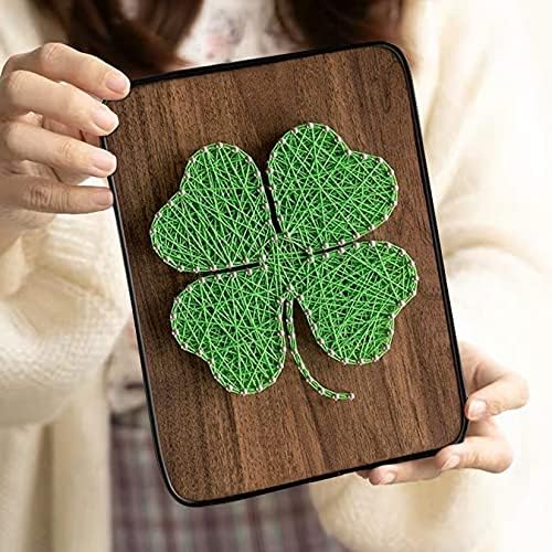 BAZIMA DIY String Art Kit for Beginner,Unique Gift, DIY Clover Craft Kit,Craft Kit for Holidays - Image 2