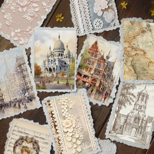 300 Pcs Vintage Washi Stickers Book - Image 4
