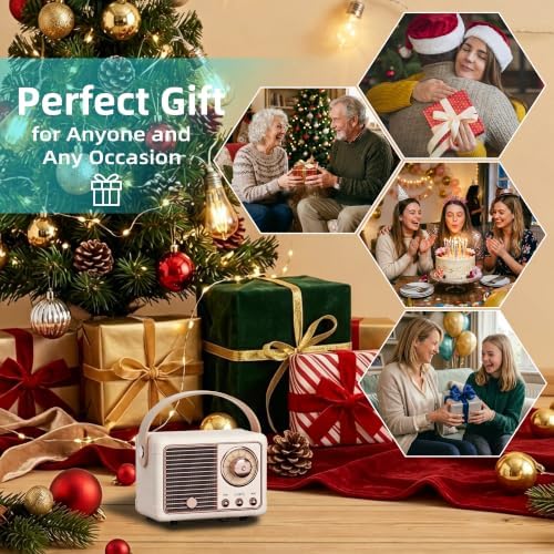 Baolira Retro Bluetooth Speaker, Vintage Decor, Birthday Gifts for Women - Image 4