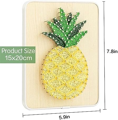 DIY String Art Kit for Beginner, DIY Pineapple Craft Kit,Unique Gift,Craft Kit for Holidays - Image 3