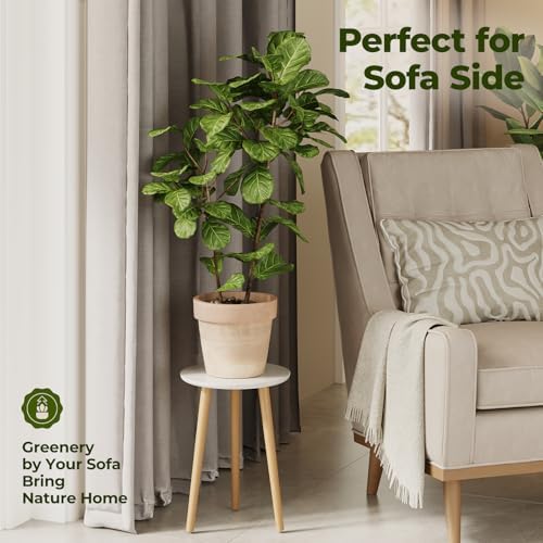 Bamworld Tall Plant Stand Indoor Wood Plant Table - Image 4
