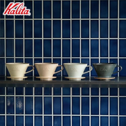 Carita Kalita Coffee Dripper Mino Ware High Heat Retention Pottery for 1 to 2 People, DACHI & KalitaMI 155, Sand Beige, #01101, Wave Series, Made in Japan, Drip Equipment, For One Person - Image 4