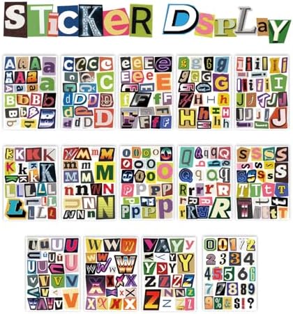 Retro Alphabet Letter Stickers Book for Scrapbooking - Image 3