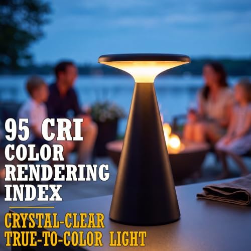 Solar Mushroom Lamp, Stepless Dimming, 45h Runtime, Black - Image 6