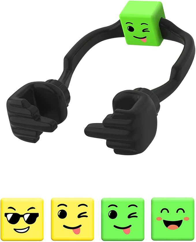 Stocking Stuffers for Teens Boys Adults Phone Stand: Cell Phone Holder for Desk with Mood Cube Gag Gifts for Men Women Husband Dad Teenage Kids Funny Cool Gadget White Elephant Gifts for Christmas