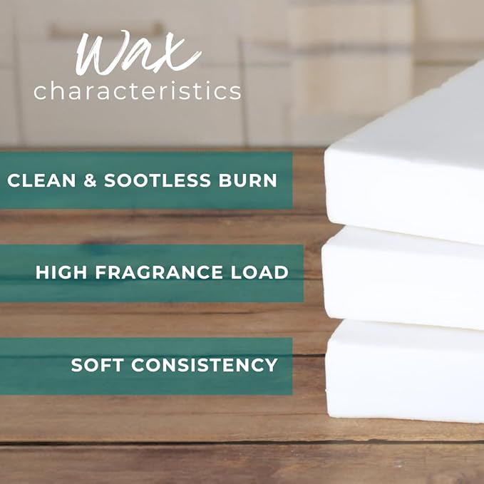 5lb Wax Slab Blend for Candle Making, Smooth Paraffin Candle Wax for Candle Making, Container Wax Blend, Candle Wax Bulk High Load Fragrance and Single Pour for Container Candles