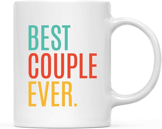 Andaz Press 11oz. Coffee Mug Birthday Gift, Best Couple Ever, 1-Pack