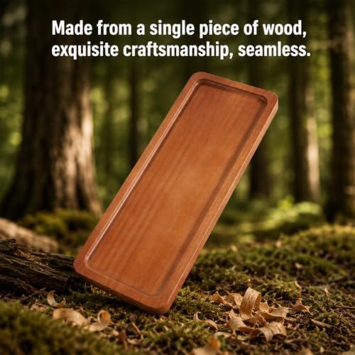Small Wooden Tray, Rectangular Wood Serving Tray - Image 5