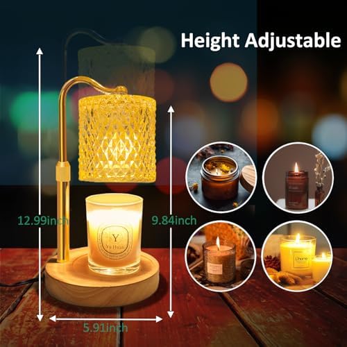 Candle Warmer Lamp with Timer Dimmer Adjustable Height, Birthday Gifts for Women, Candle Warmer for Jar Candles House Warming Gifts New Home Decor - Image 4