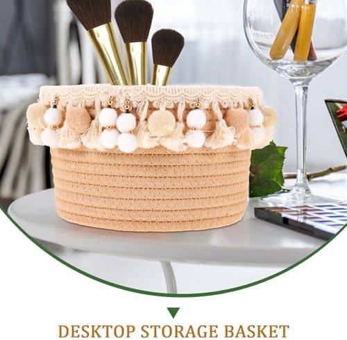 Woven Storage Basket Large Cotton Rope Strong Lightweight Organizer - Image 3
