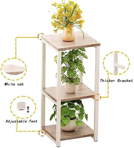 3 Tier Plant Stand Indoor Corner Tall Square Shape Plant Shelf - Image 5