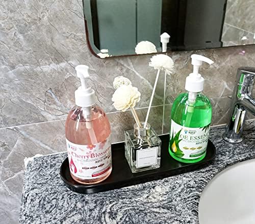 Simple Style Ceramic Sink Tray - Bathroom and Kitchen Counter Tray (Black) - Image 2