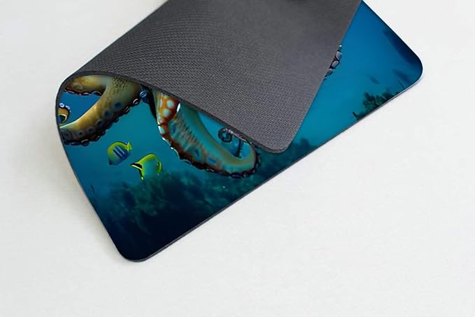 Square Mouse Pad Jellyfish,Gaming Mouse Pads for Desk,Soft Computer Waterproof Non-Slip Mouse Mat