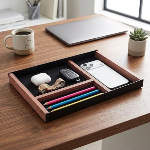 Takywep Minimalist 3-Compartment Desk Drawer Organizer - Image 5