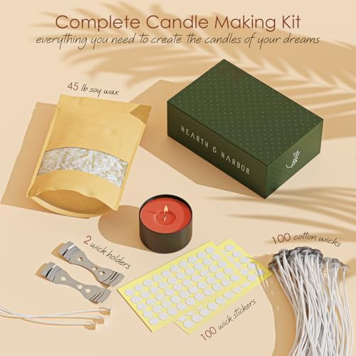 Hearth & Harbor Organic Candle Wax, Pure Soy Wax for Candle Making, 45 lbs - Image 2