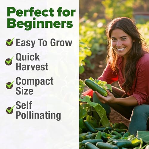 HOME GROWN Persian Cucumber Seeds, 50+ Seeds, Cucumis sativus - Image 4