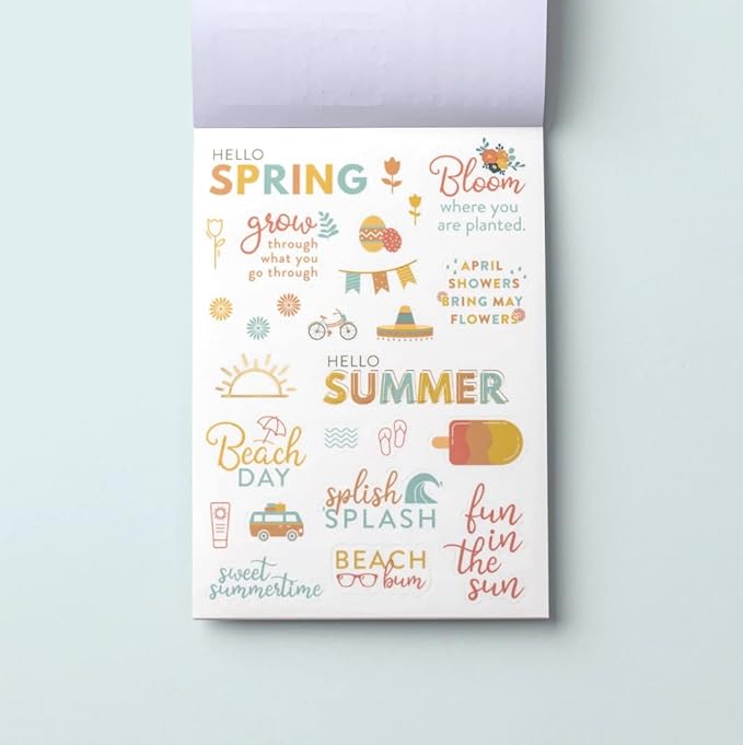 PPP Home Planner Sticker Book 1st Ed | Pack of 15 | 819 Total Stickers | Assorted Sizes | 5x7 Sheets with Gold Foil Stamping | Fun Stickers for Home Planners, Money Planner, Journals