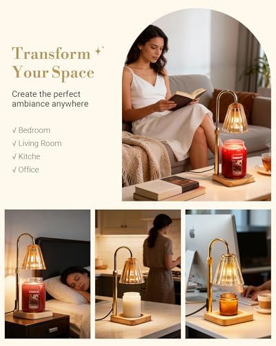 Marycele Candle Warmer Lamp with Timer for Yankee Candles, Christmas Decor - Image 6