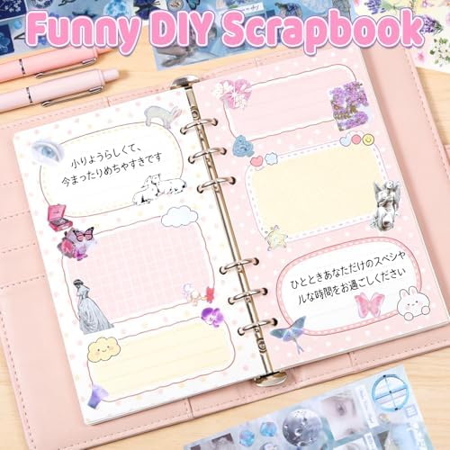 990Pcs Japanese Sticker Book for Journaling Adult, Cute Scrapbook Stickers - Image 6